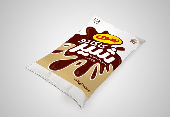 طراحی بسته بندی شیر کاکائو پری پک رضوی