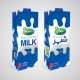 طراحی بسته بندی شیر استریل 1000 سی سی پرچرب رضوان