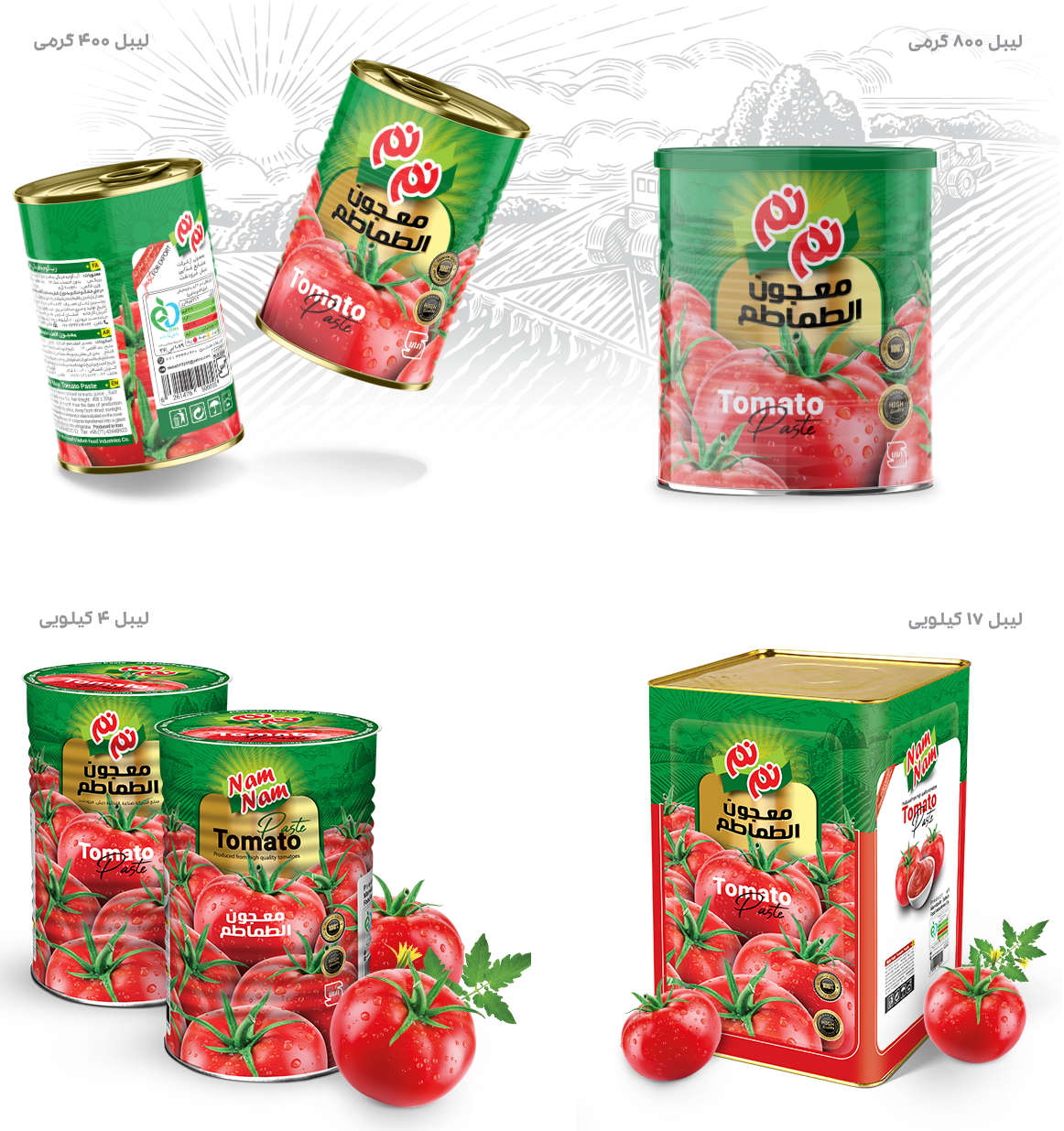 طراحی بسته بندی قوطی فلزی رب نم نم