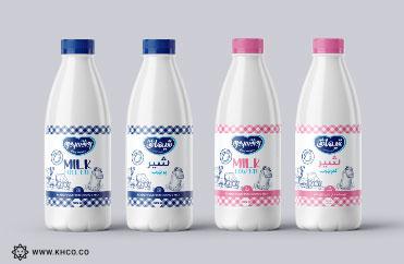 طراحی بسته بندی شیر