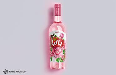طراحی لیبل گلاب - طراحی بسته بندی گلاب