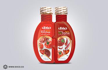 طراحی سس دوقلو صادف - طراحی لیبل سس