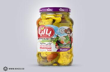 طراحی بسته بندی ترشیجات و شوریجات بالبا طراحی لیبل ترشی