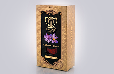 طراحی بسته بندی زعفران - طراحی لیبل زعفران