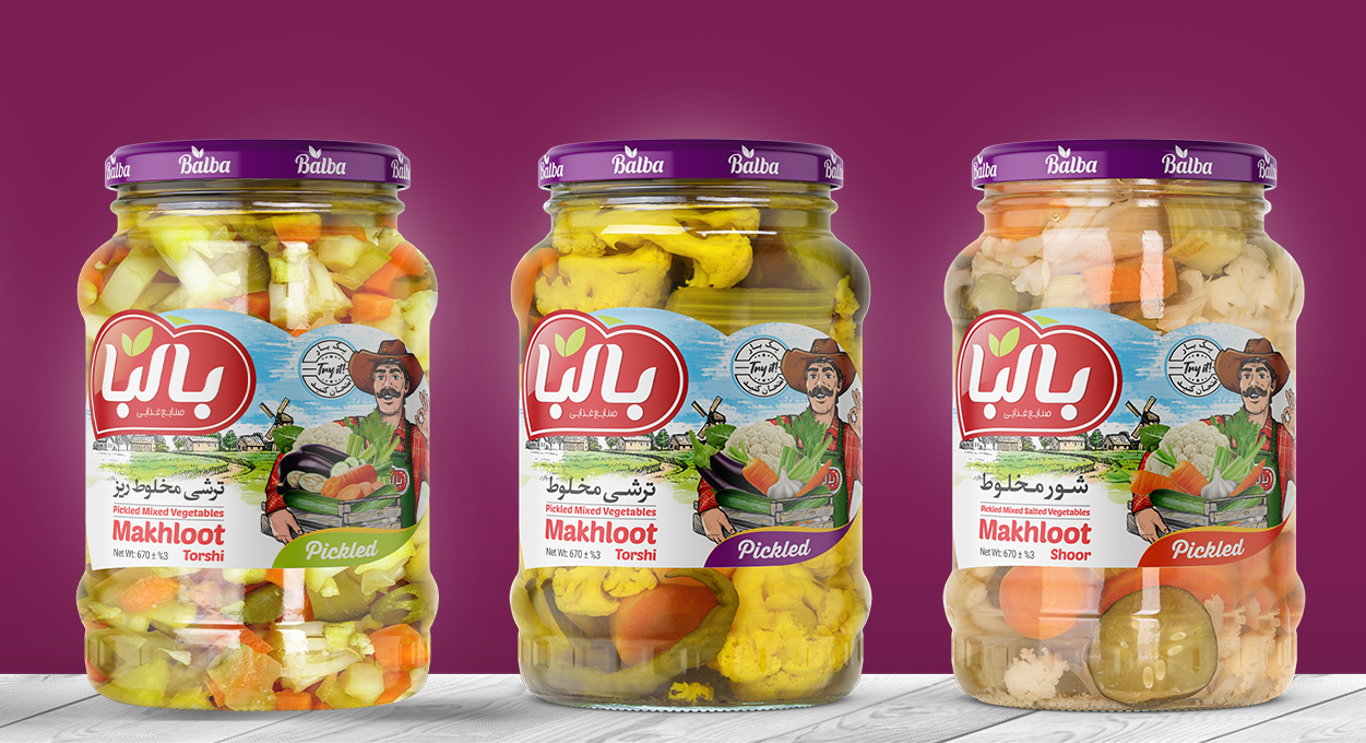 طراحی لیبل ترشی
