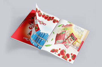 طراحی کاتالوگ صنایع غذایی کرودت