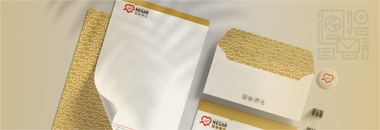 طراحی سربرگ وسرنسخه کلینیک قلب نگار